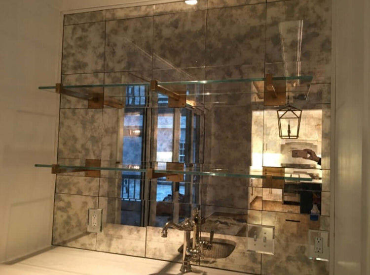 Old Chicago Antique Mirror Glass