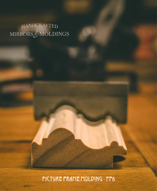 PF8 - Picture Frame Molding Sample - Antique Mirror Glass