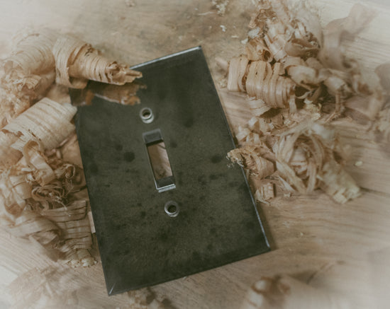 Handmade Antique Mirror Glass Light Switch and Outlet Covers (only for our Handmade line)