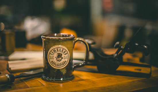 16 oz Timeless Reflections Antique Mirror Glass Company Coffee Mug / Cup