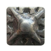 Aged Steel - Antique Mirror Glass Rosette 3/4" (Minimum order of 10)