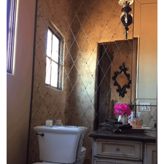 Antique Mirror Glass - Harlequins Design & Layout